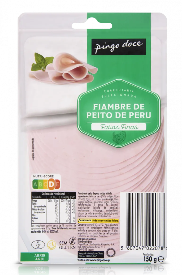 Fiambre Peito de Peru Fatias Finas