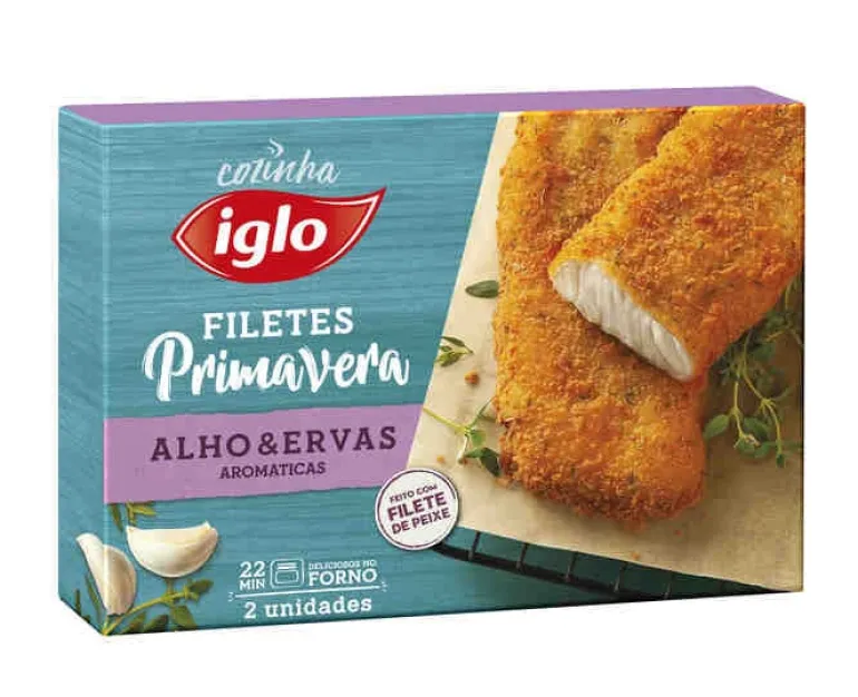 Filetes Primavera com Alho e Ervas Aromáticas Congelados