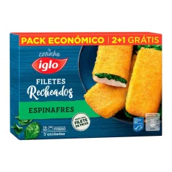 Filetes Recheados de Espinafres Congelados