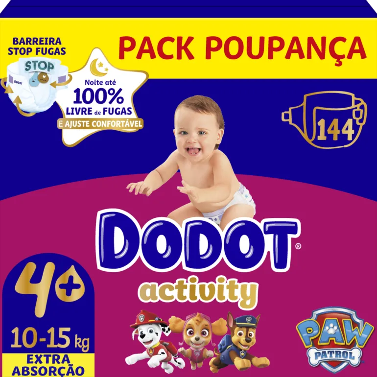 Fraldas Activity Extra T4+ 10-15kg