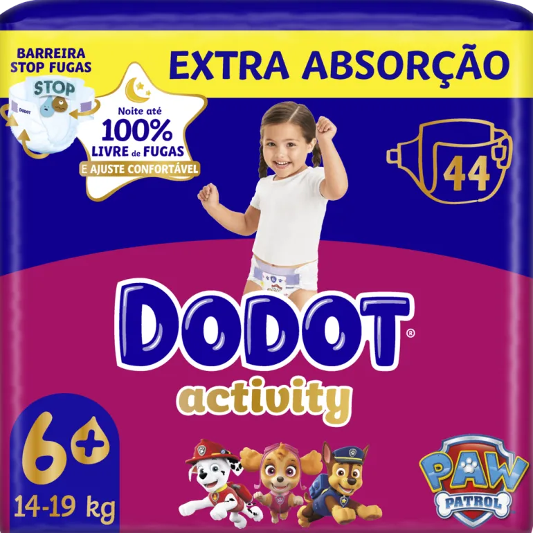 Fraldas Activity Extra T6+ 14-19kg