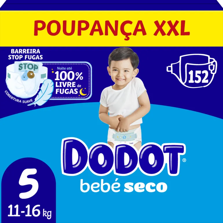 Fraldas Bebé Seco T5 11-16kg