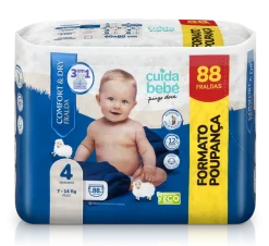 Fraldas Comfort&Dry 7-14kg T4