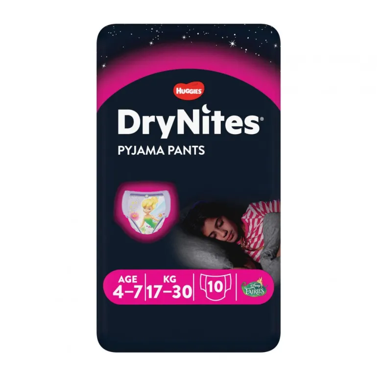 Fraldas DryNites Menina 4-7 Anos 17-30kg