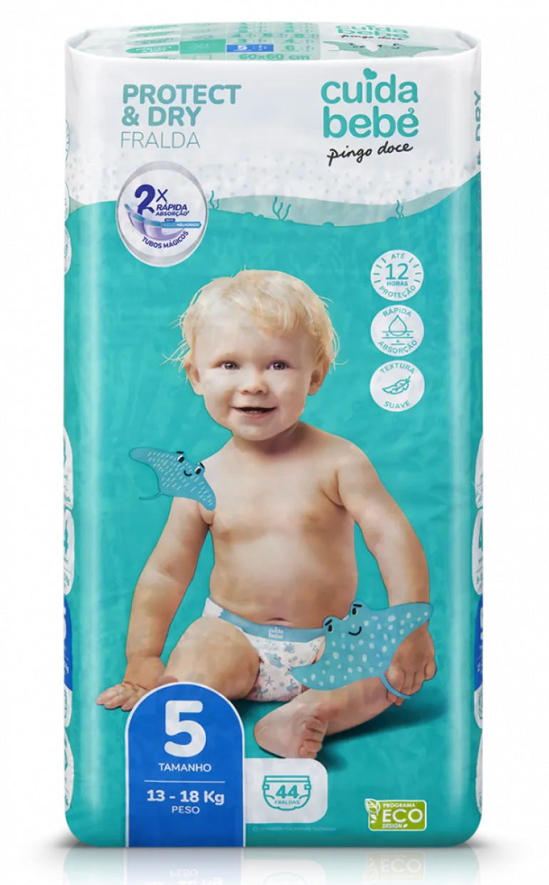Fraldas Protect&Dry 13-18kg T5