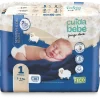 Fraldas Sensitive&Dry 2-5kg T1