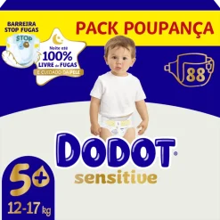 Fraldas Sensitive 12-17kg T5+