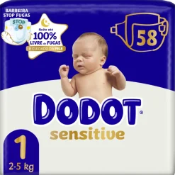 Fraldas Sensitive T1 2-5kg