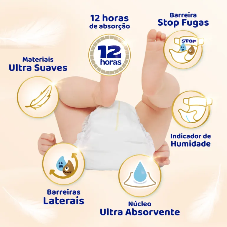 Fraldas Sensitive T3 6-10kg