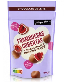 Framboesas Cobertas de Chocolate de Leite