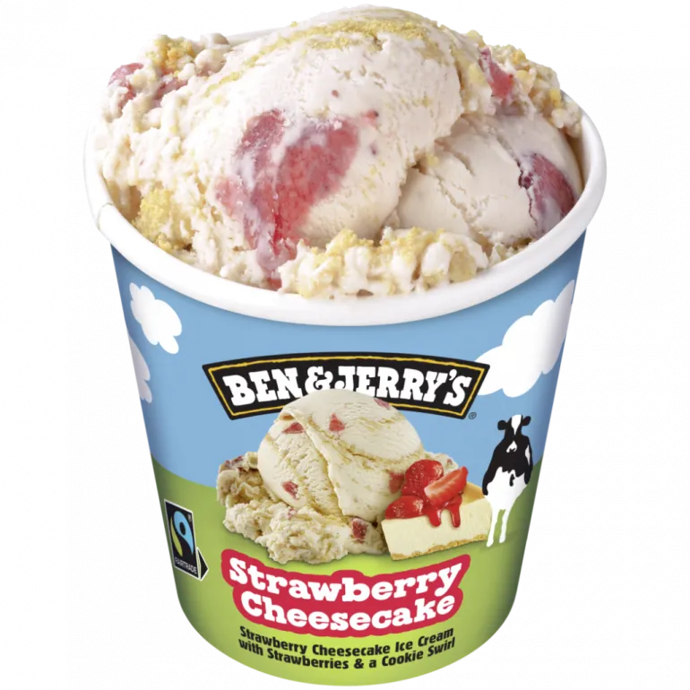 Gelado Ben & Jerry's Strawberry Cheesecake