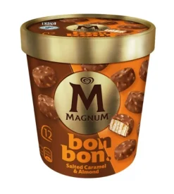 Gelado Bombom Caramelo Salgado e Amêndoas