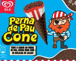 Gelado Cone Perna de Pau