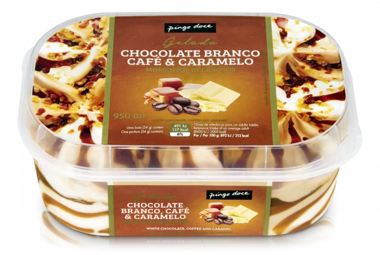 Gelado de Café, Chocolate e Caramelo