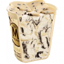 Gelado de Chocolate Branco e Cookies