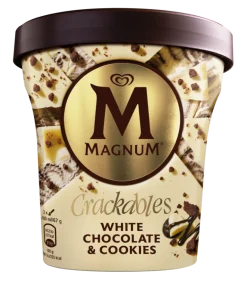 Gelado de Chocolate Branco e Cookies