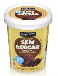 Gelado de Chocolate sem Açúcar