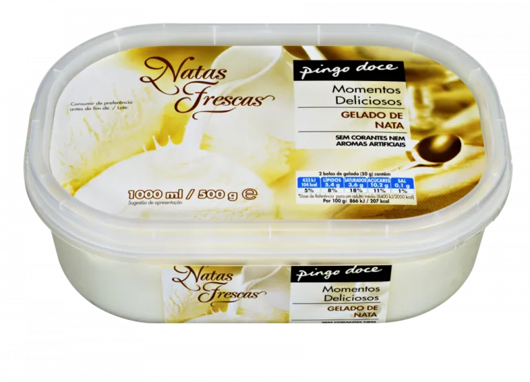 Gelado de Natas Frescas