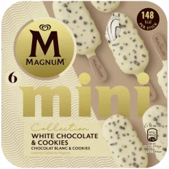 Gelado Mini Chocolate Branco e Cookies