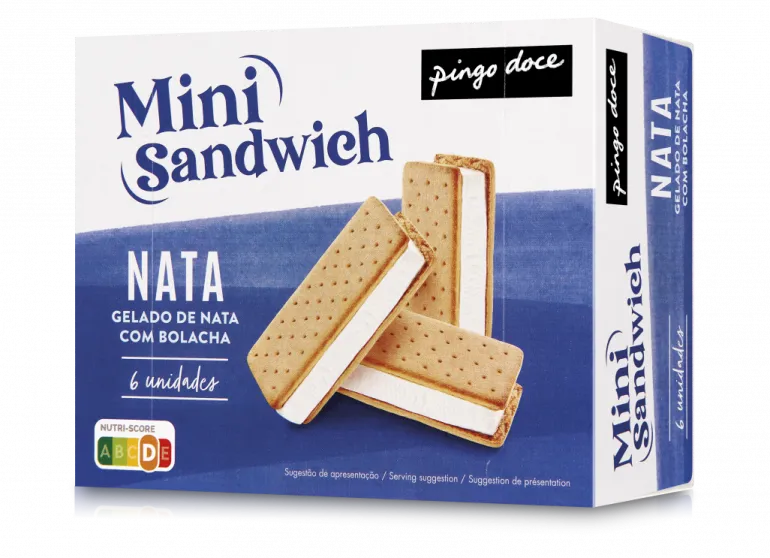 Gelado Mini Sandwich de Nata