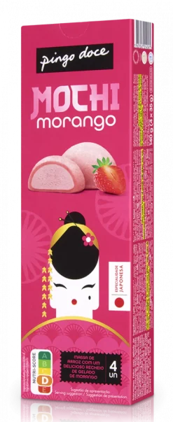 Gelado Mochi Morango