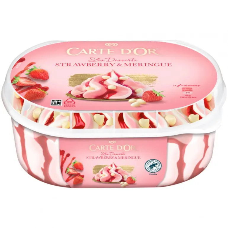 Gelado Morango e Merengue Les Desserts