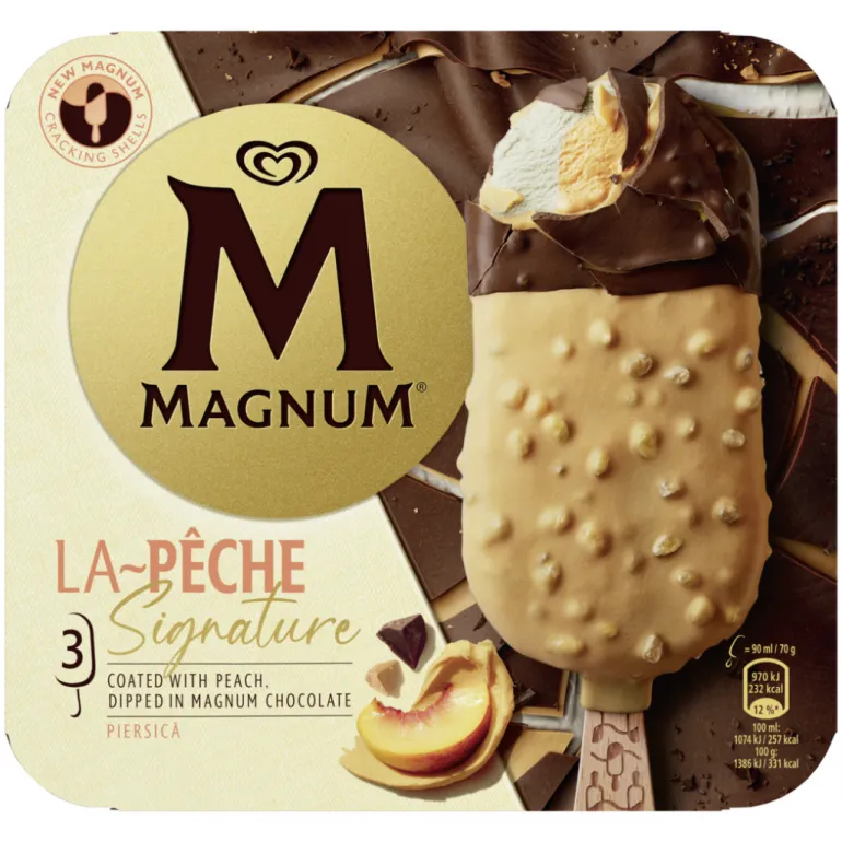 Gelados Signature Pêssego e Chocolate
