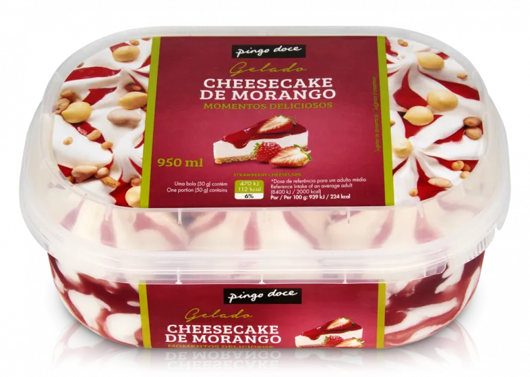 Gelado Strawberry Cheesecake