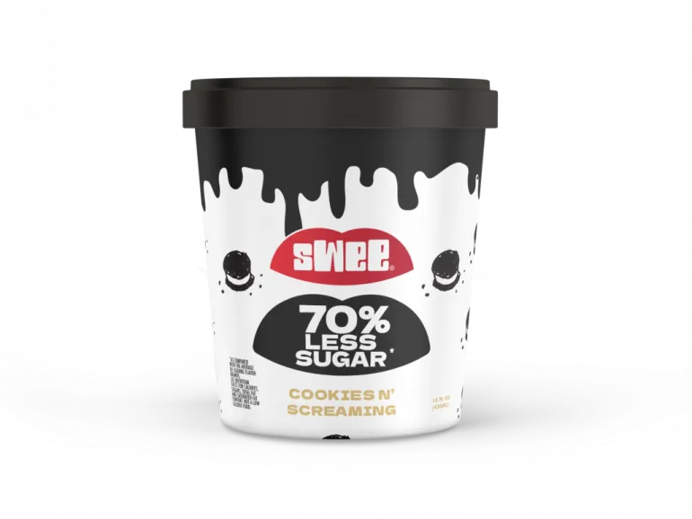 Gelado Vegan de Baunilha com Cookie