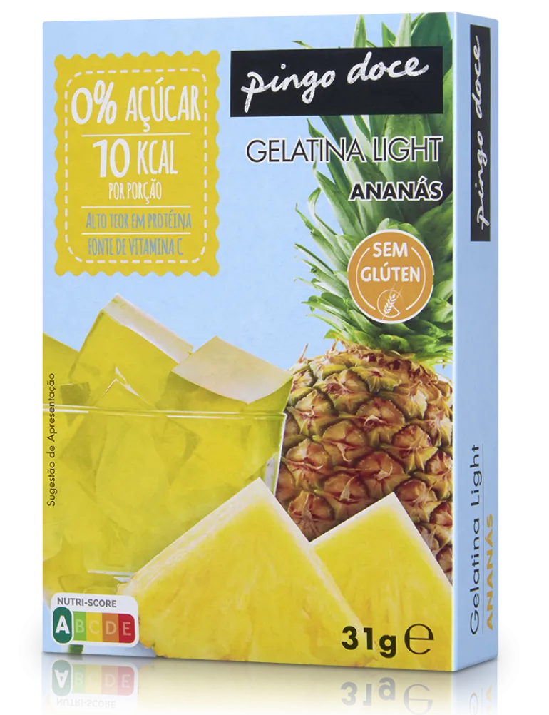Gelatina em Pó de Ananás 0% Açúcar
