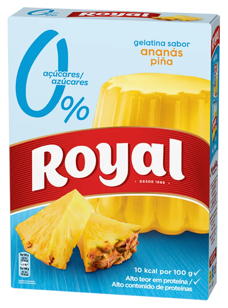 Gelatina em Pó de Ananás 0% Açúcar