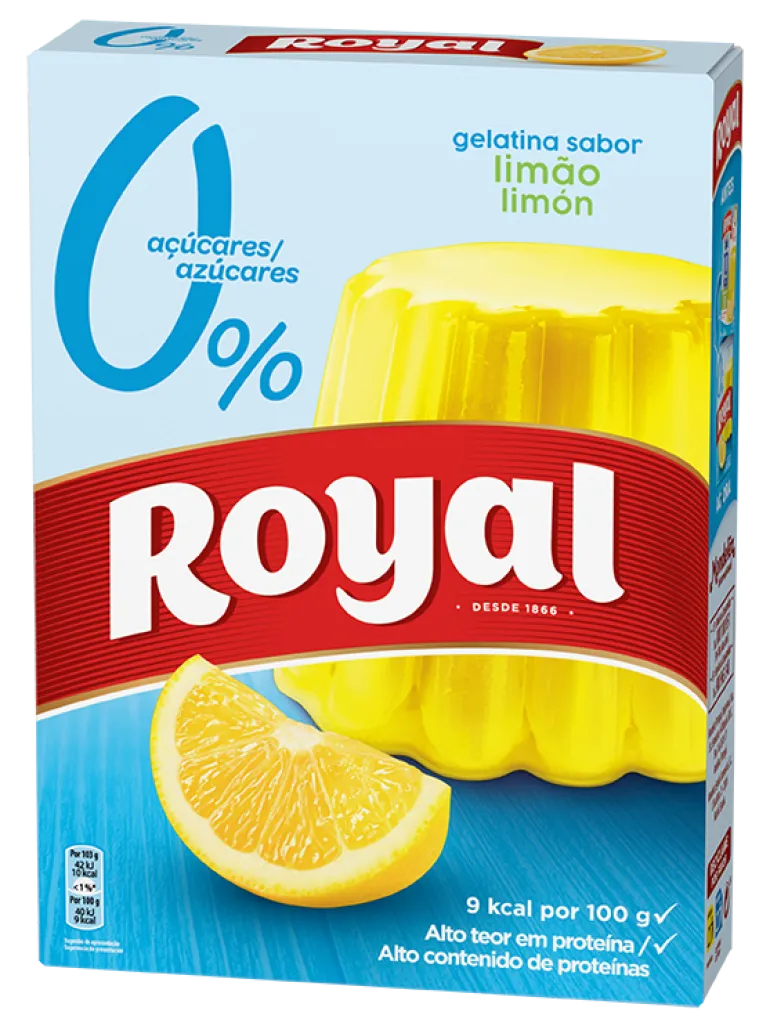 Gelatina em Pó de Limão 0% Açúcar