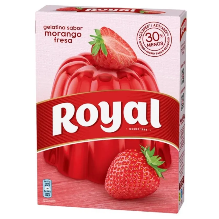 Gelatina em Pó de Morango