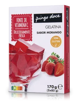 Gelatina em Pó de Morango