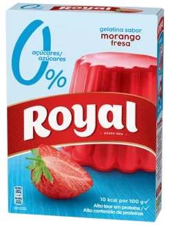 Gelatina em Pó de Morango 0% Açúcar
