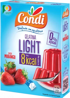 Gelatina em Pó de Morango Light 0% Açúcar
