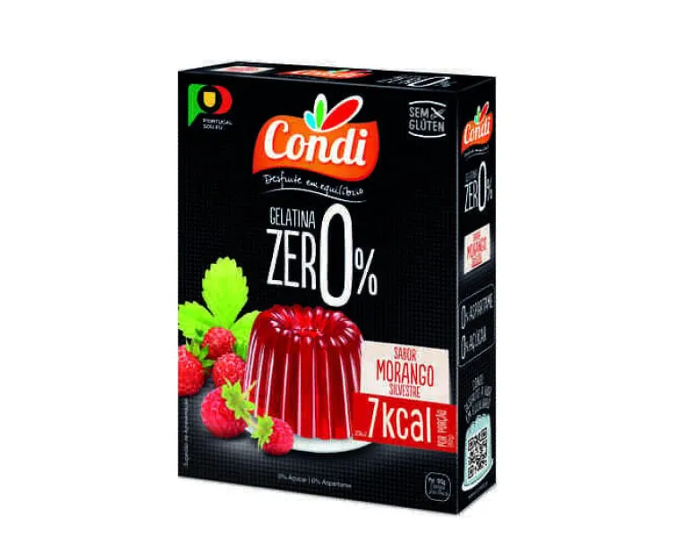 Gelatina em Pó de Morangos Silvestres 0% Açúcar