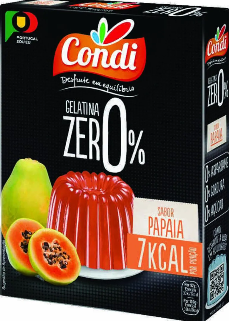 Gelatina em Pó de Papaia 0% Açúcar