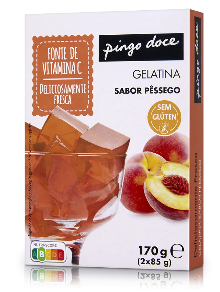 Gelatina em Pó de Pêssego