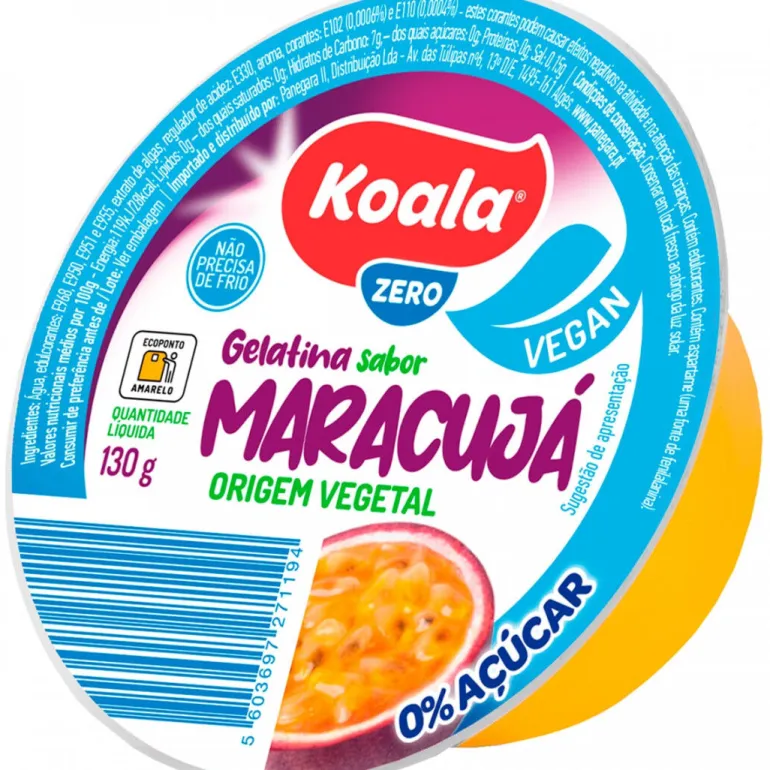 Gelatina Pronta de Maracujá 0% Açúcar