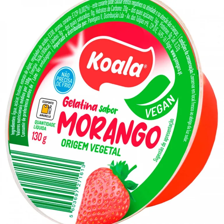 Gelatina Pronta de Morango