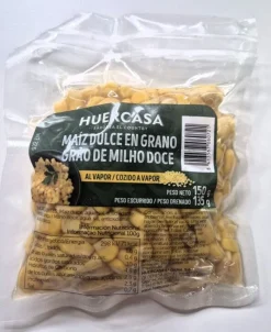 Grão de Milho Cozido em Vácuo