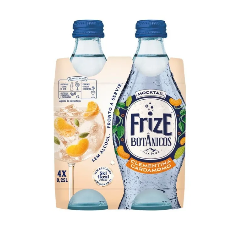Água com Gás Mocktail Botânicos Clementina e Cardamomo Pack 4