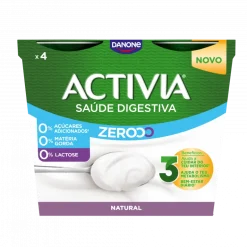 Iogurte Bífidus Triplo 0% Natural sem Lactose Pack 4