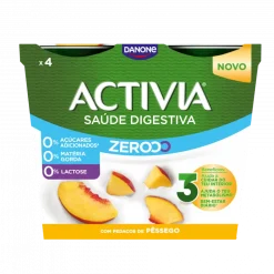 Iogurte Bífidus Triplo 0% Pêssego sem Lactose Pack 4