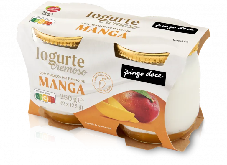 Iogurte Cremoso com Pedaços de Manga Pack 2