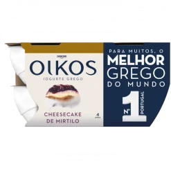 Iogurte Grego Cheesecake de Mirtilo Pack 4
