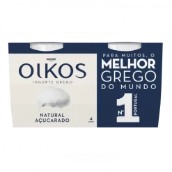 Iogurte Grego Natural Açucarado Pack 4