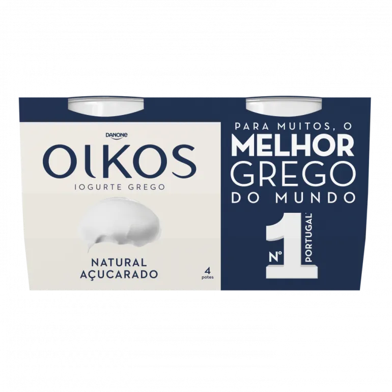 Iogurte Grego Natural Açucarado Pack 4