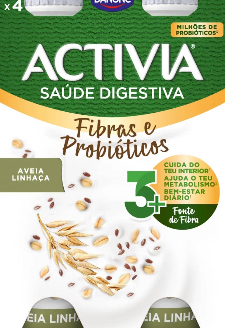 Iogurte Líquido Bífidus Aveia e Linhaça Pack 4